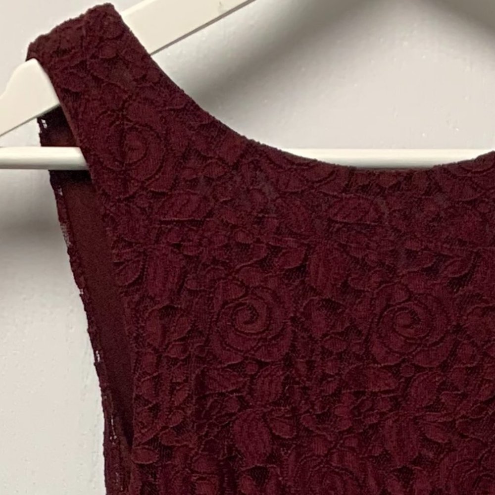Burgundy Lace dress